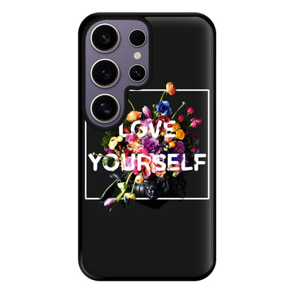 Floral Love Yourself - K Pop Phone Case for Galaxy S25 Ultra