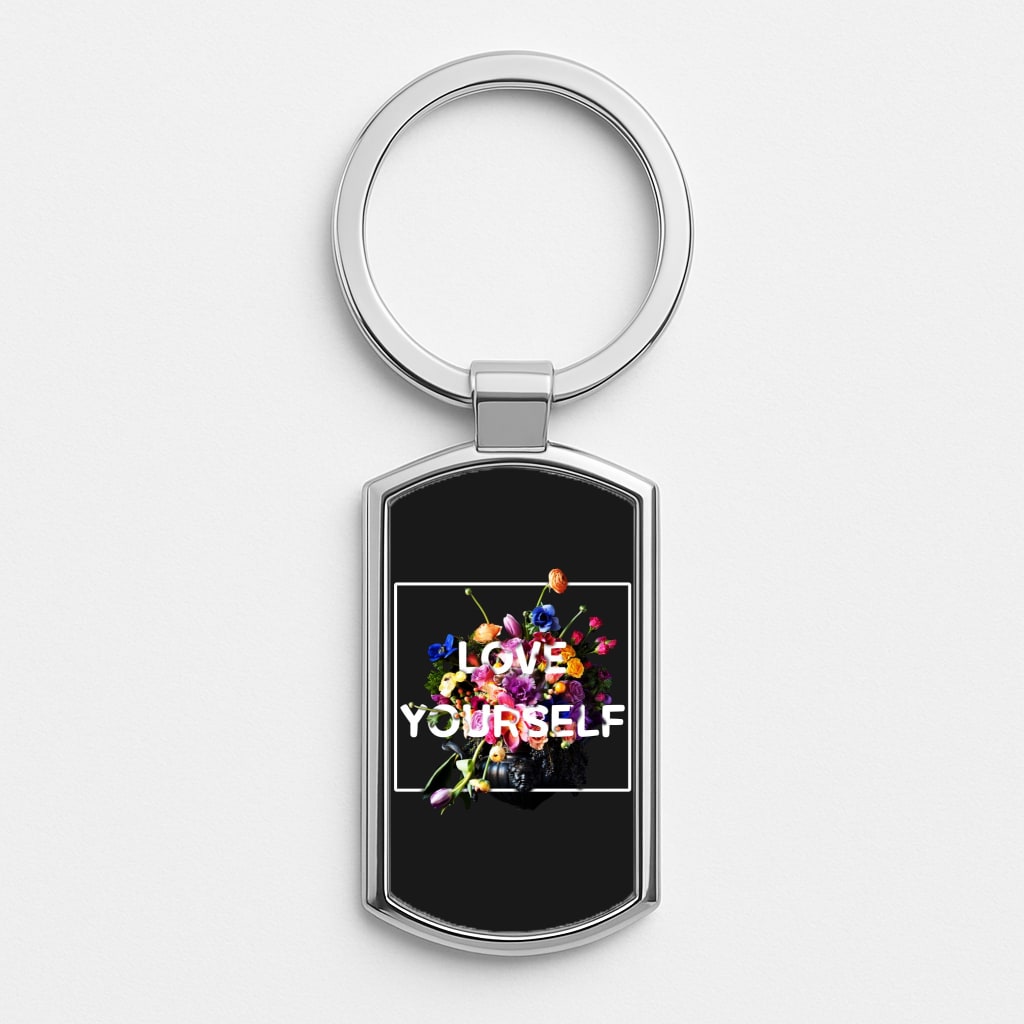 Floral Love Yourself - K Pop Luxury Keyring