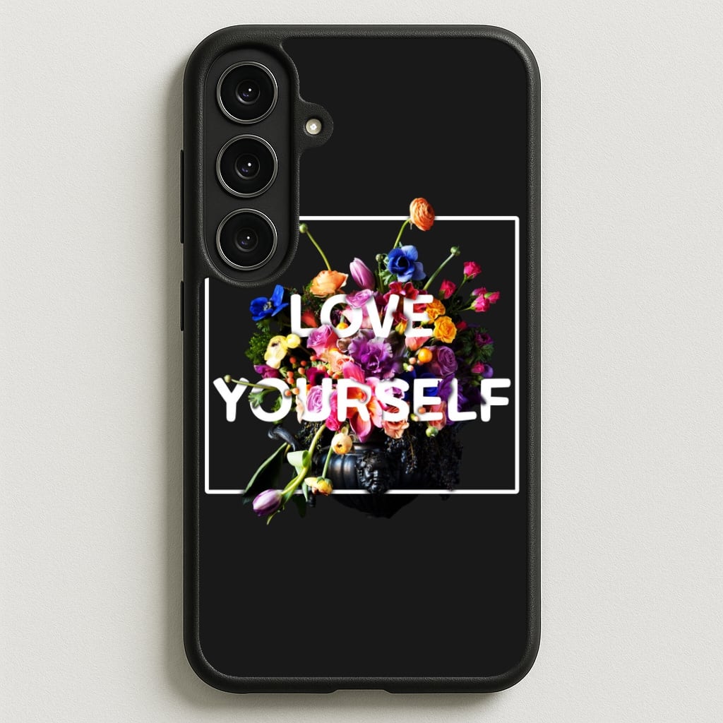 Floral Love Yourself - K Pop Phone Case for Galaxy S25FE