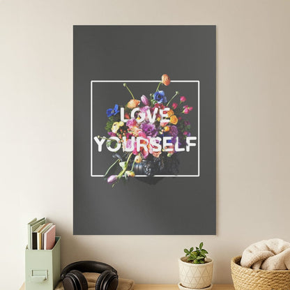 Floral Love Yourself - K Pop Poster