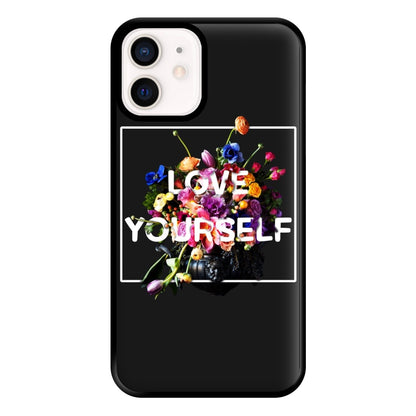 Floral Love Yourself - K Pop Phone Case for iPhone 13 Mini