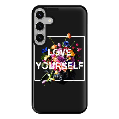 Floral Love Yourself - K Pop Phone Case for Galaxy S24FE