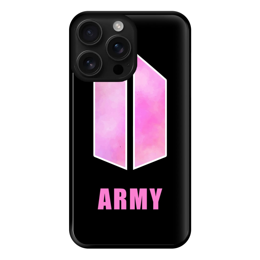 BTS Army Pink - K Pop Phone Case for iPhone 16 Pro Max