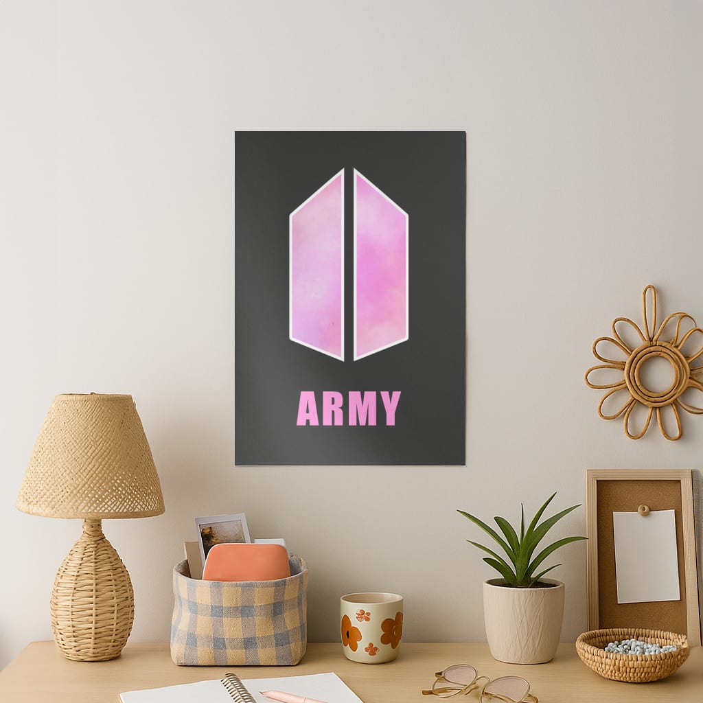 BTS Army Pink - K Pop Art Print