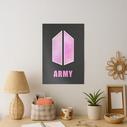 BTS Army Pink - K Pop Art Print
