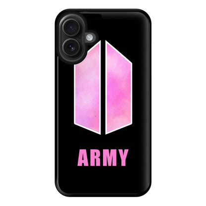 BTS Army Pink - K Pop Phone Case for iPhone 16 Plus