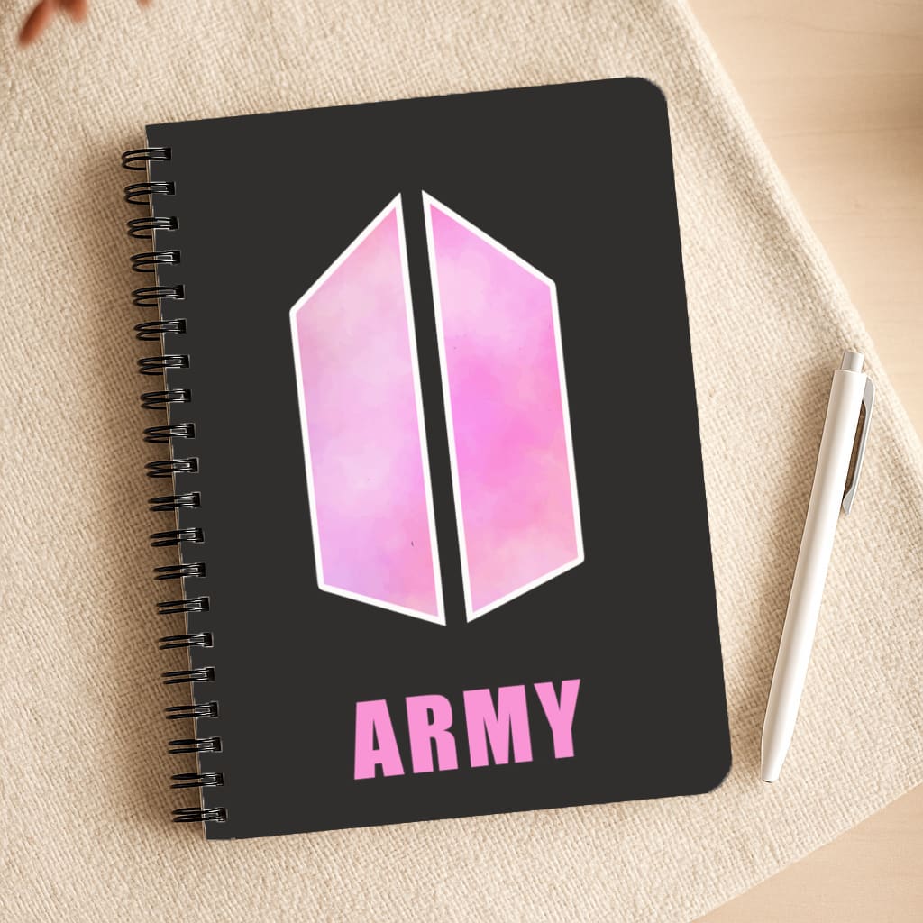 BTS Army Pink - K Pop Notepad