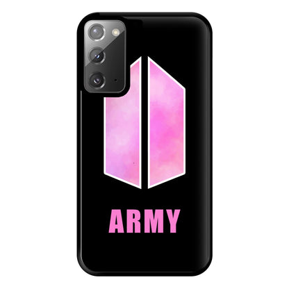 BTS Army Pink - K Pop Phone Case for Galaxy Note 20 Ultra