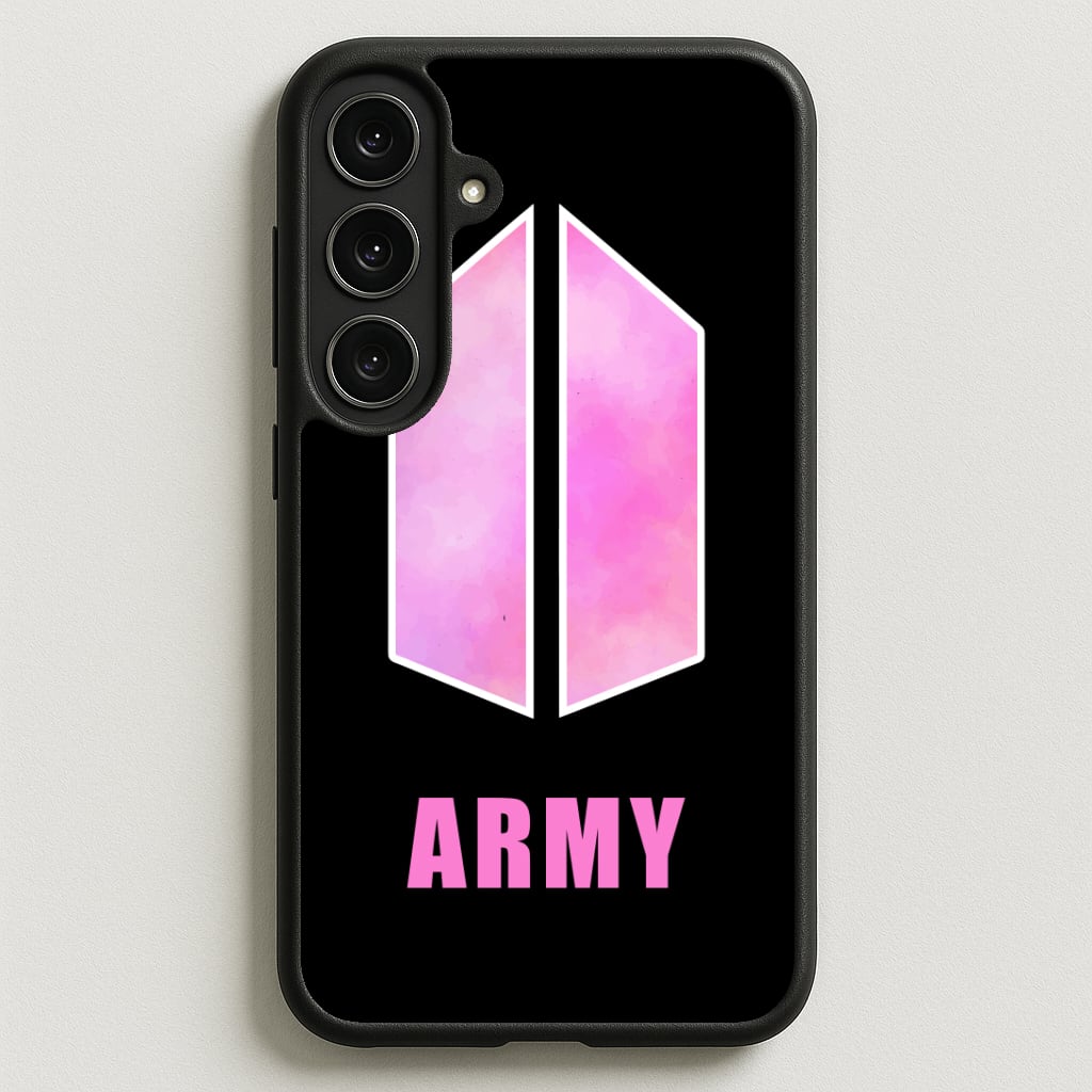 BTS Army Pink - K Pop Phone Case for Galaxy S25FE