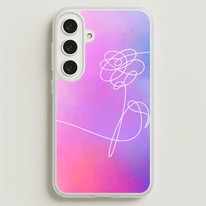 BTS Flower Pattern - K Pop Phone Case for Galaxy S25FE