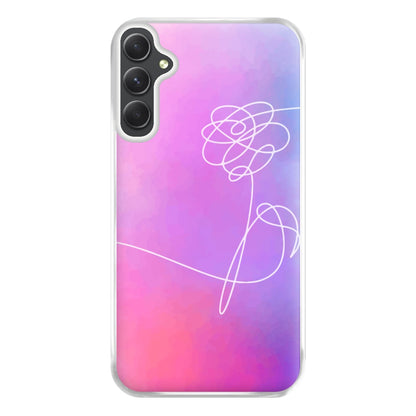 BTS Flower Pattern - K Pop Phone Case for Galaxy A54