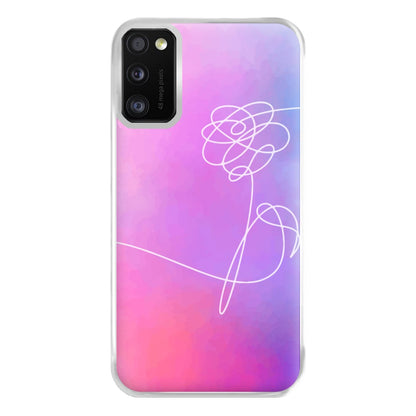 BTS Flower Pattern - K Pop Phone Case for Galaxy A41