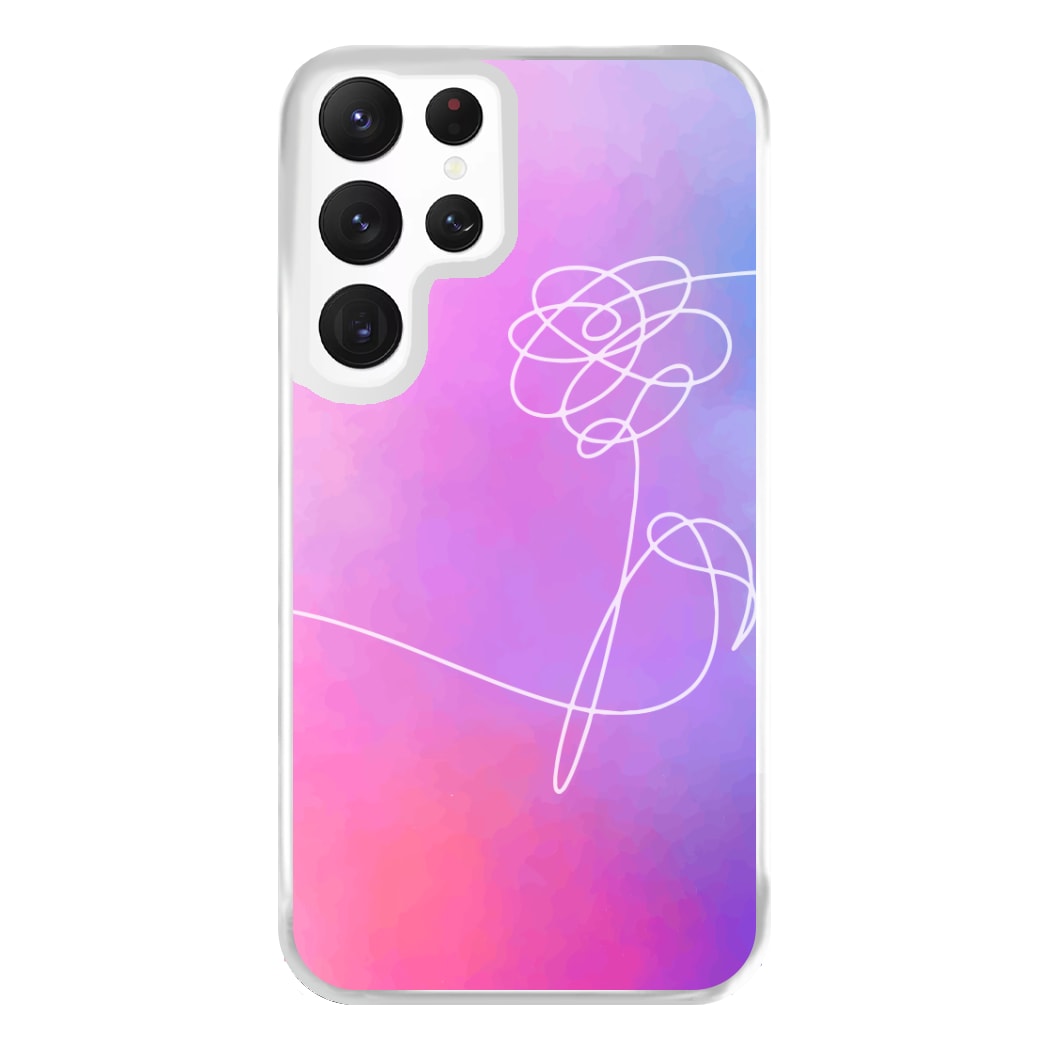 BTS Flower Pattern - K Pop Phone Case for Galaxy S22 Ultra