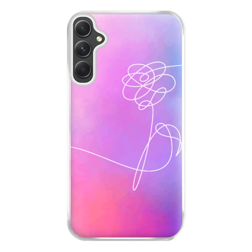 BTS Flower Pattern - K Pop Phone Case for Galaxy A14