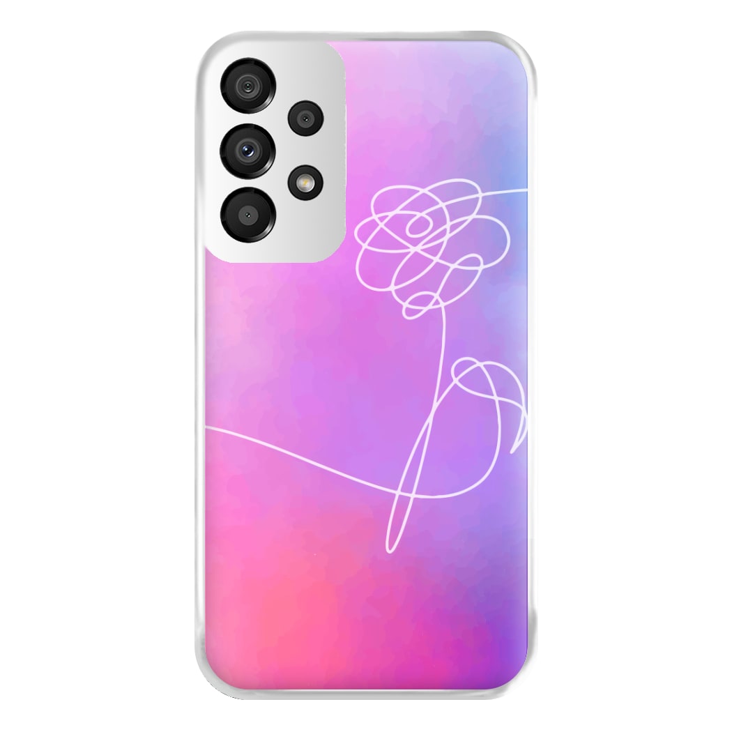 BTS Flower Pattern - K Pop Phone Case for Galaxy A33