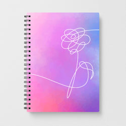 BTS Flower Pattern - BTS Notebook