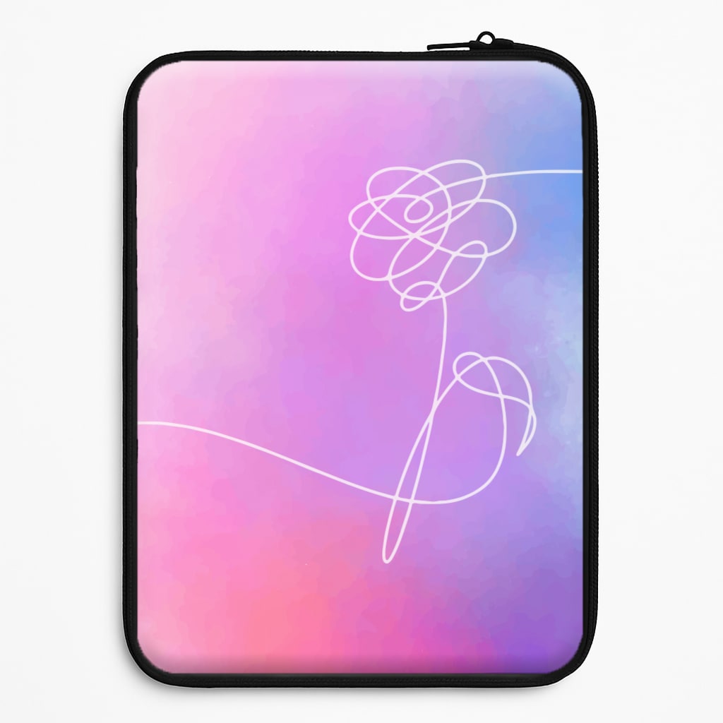 BTS Flower Pattern - K Pop Laptop Sleeve