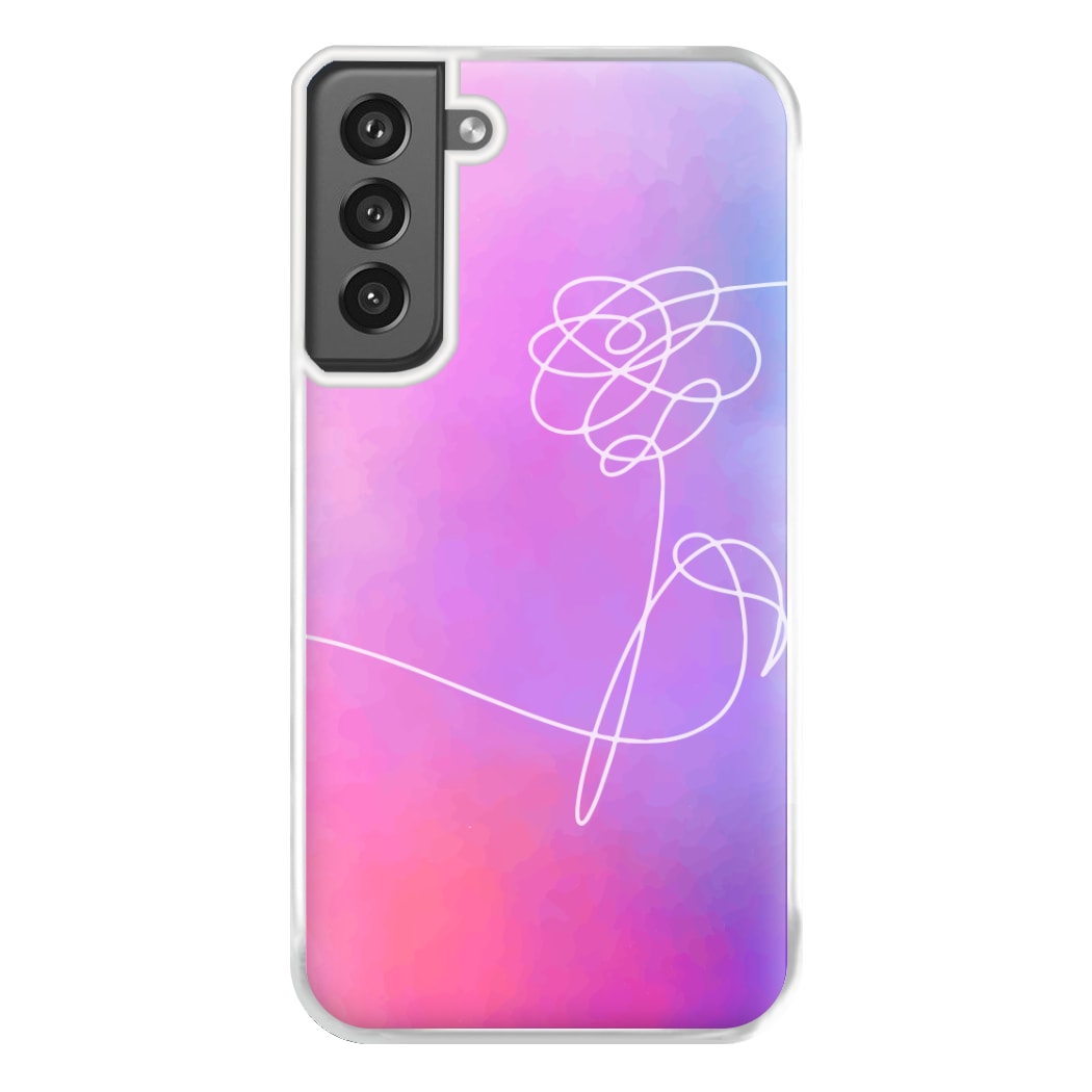 BTS Flower Pattern - K Pop Phone Case for Galaxy S21FE