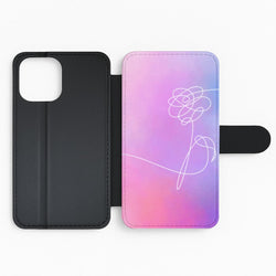 BTS Flower Pattern - K Pop Flip Phone Case