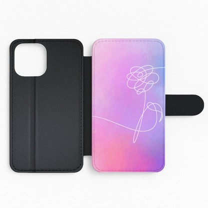 BTS Flower Pattern - K Pop Flip Phone Case