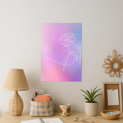 BTS Flower Pattern - K Pop Art Print