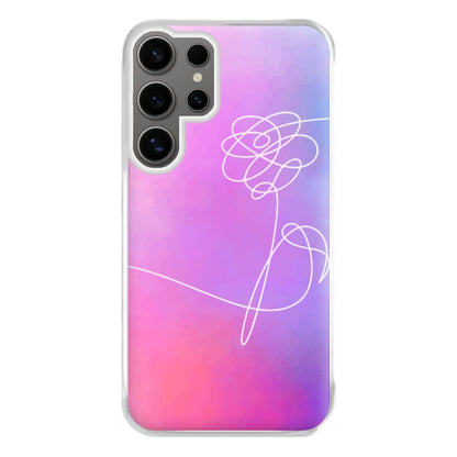 BTS Flower Pattern - K Pop Phone Case for Galaxy S24 Ultra