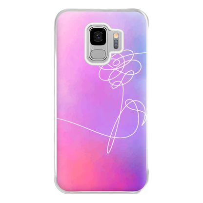 BTS Flower Pattern - K Pop Phone Case for Galaxy S9 Plus