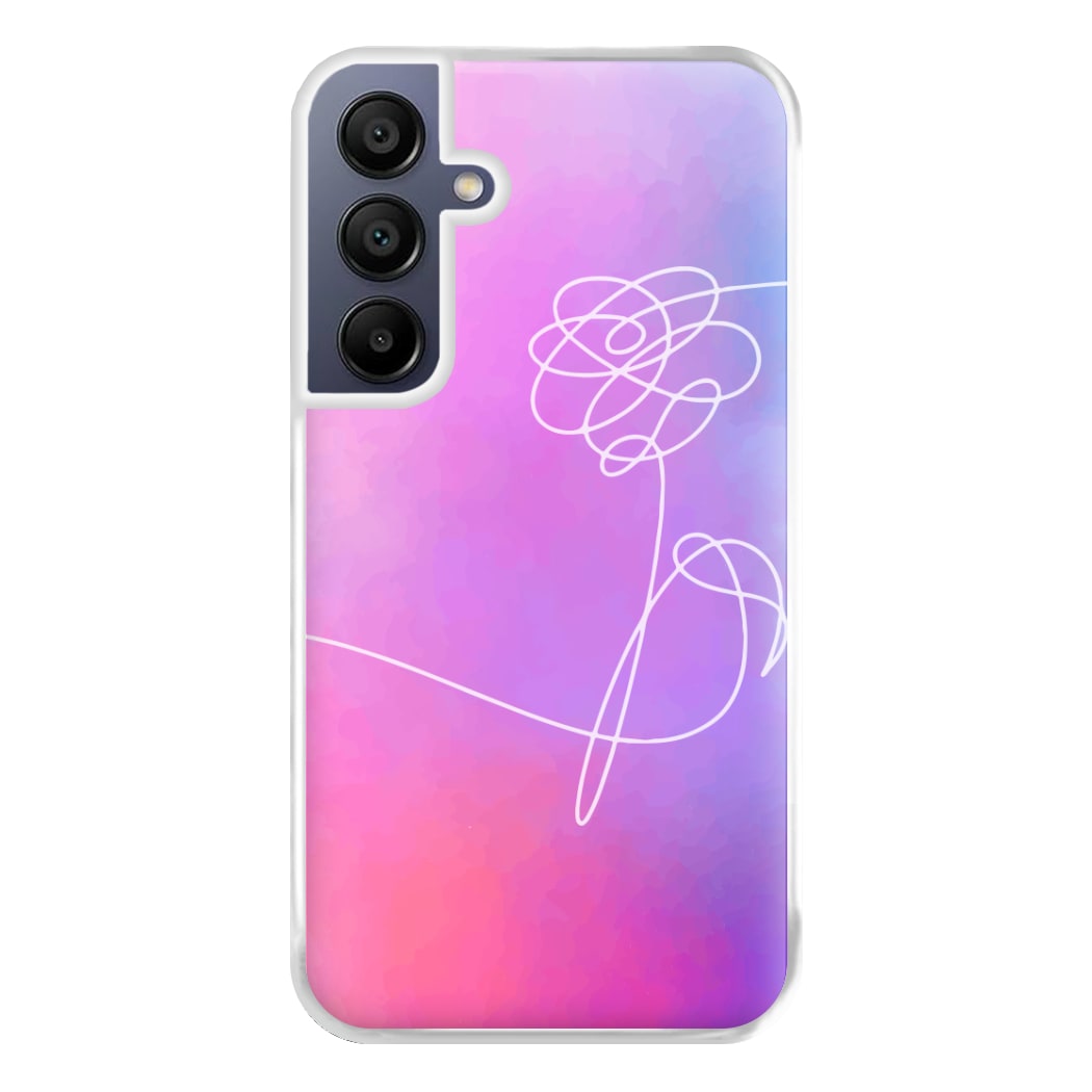 BTS Flower Pattern - K Pop Phone Case for Galaxy A16