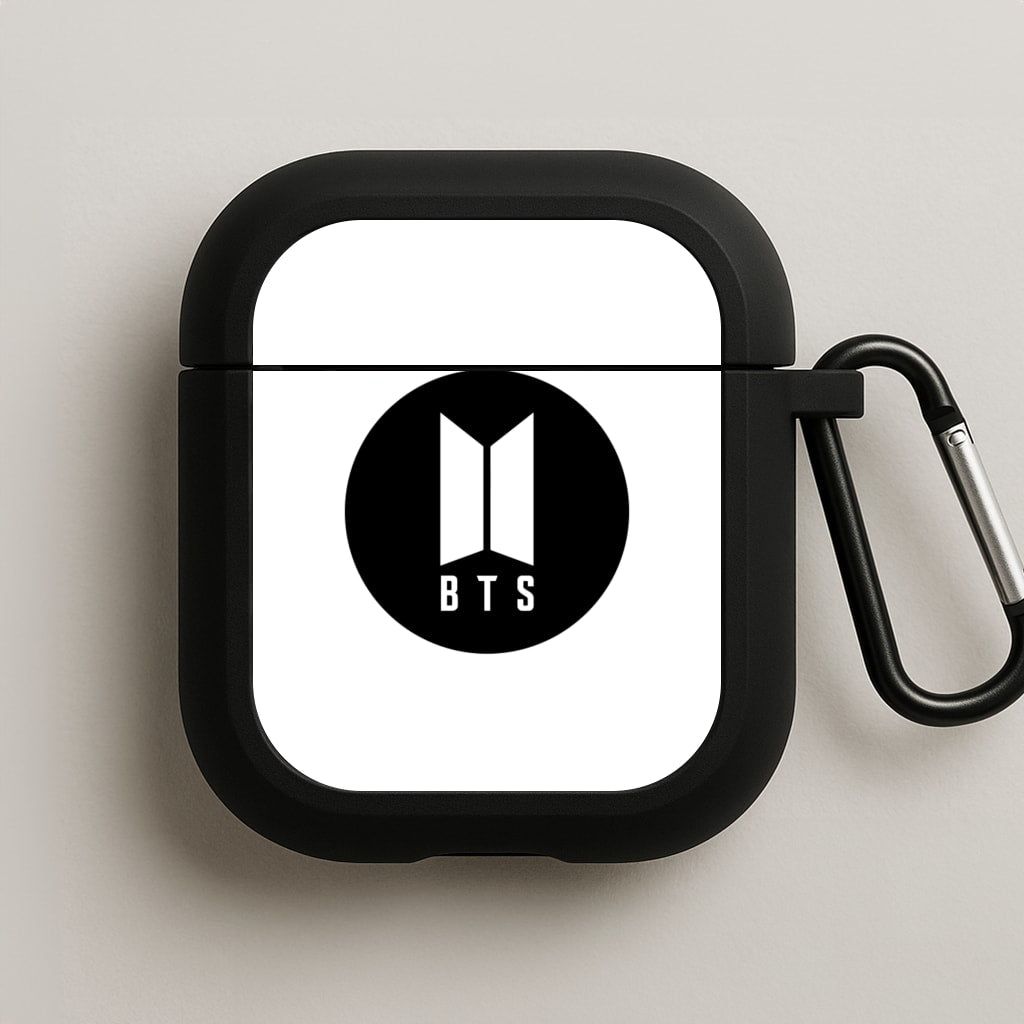 BTS logo Black - K Pop AirPods Case