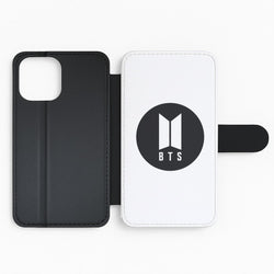 BTS logo Black - K Pop Flip Phone Case
