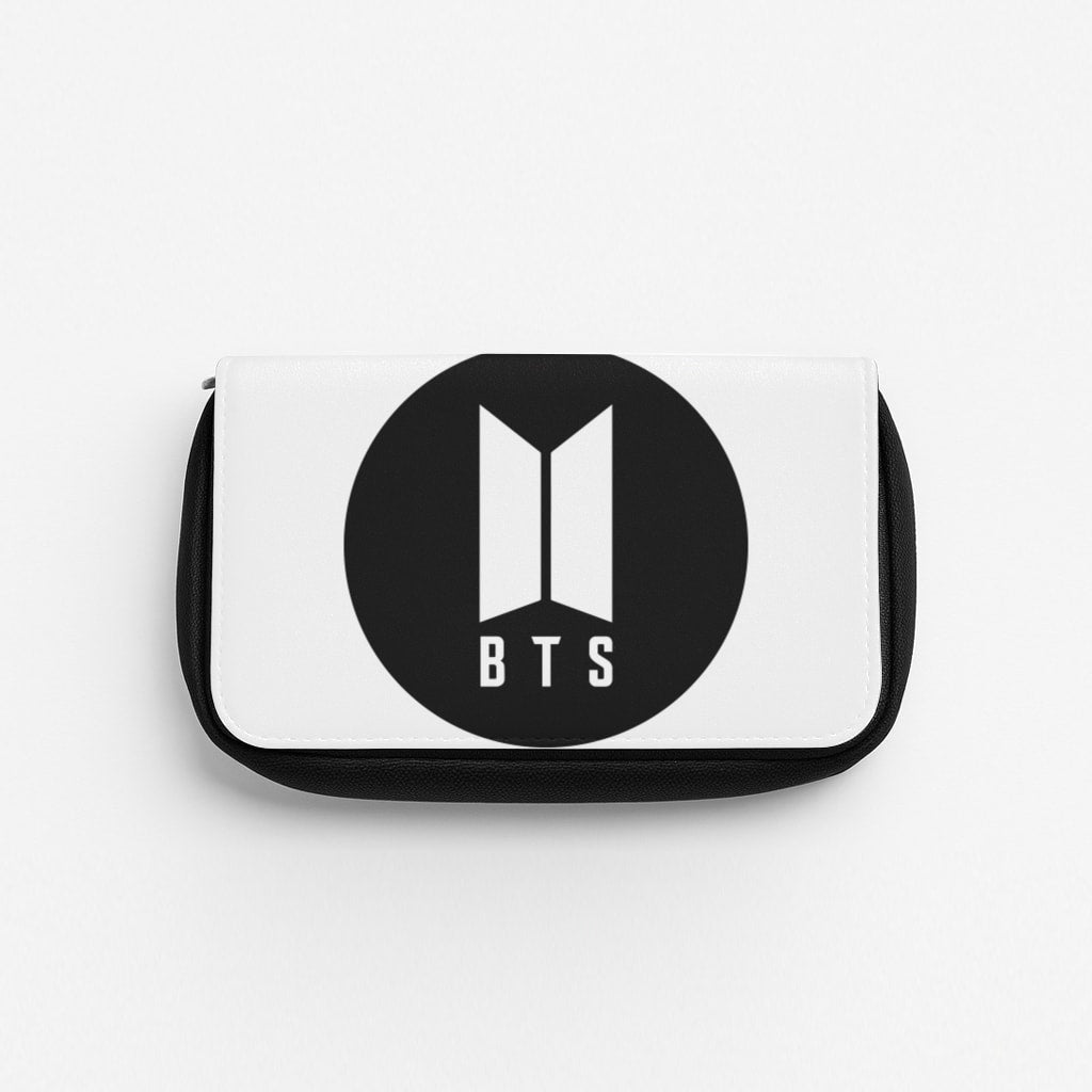BTS logo Black - K Pop Pencil Case