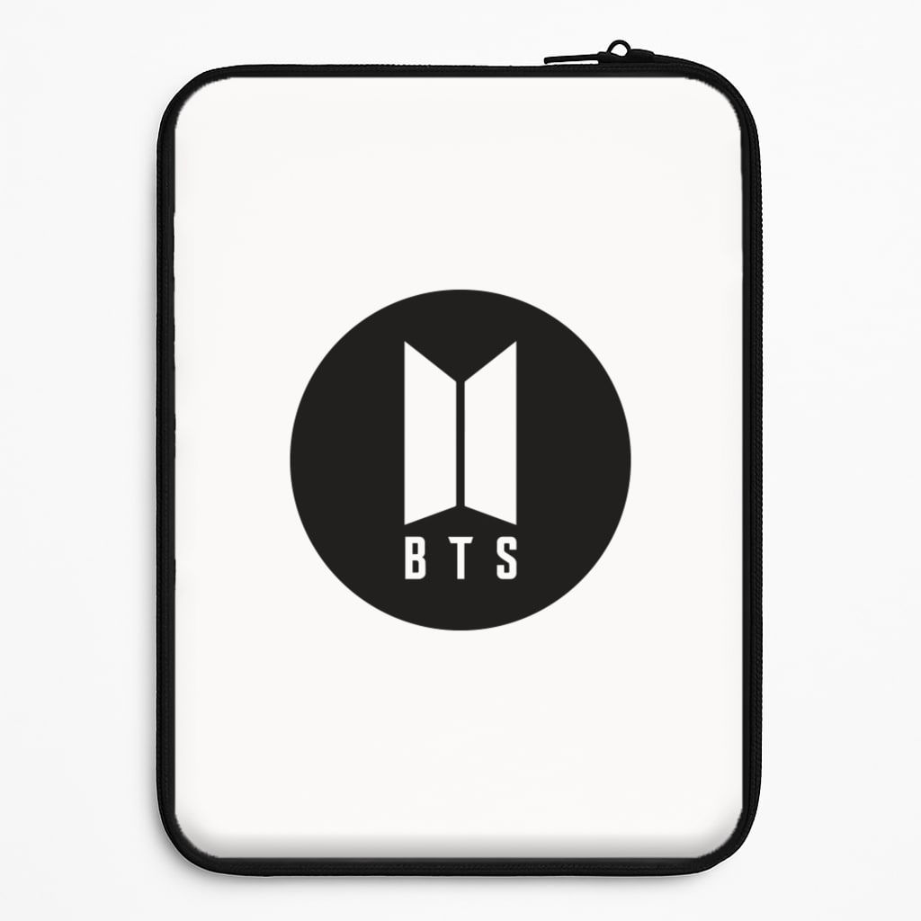 BTS logo Black - K Pop Laptop Sleeve