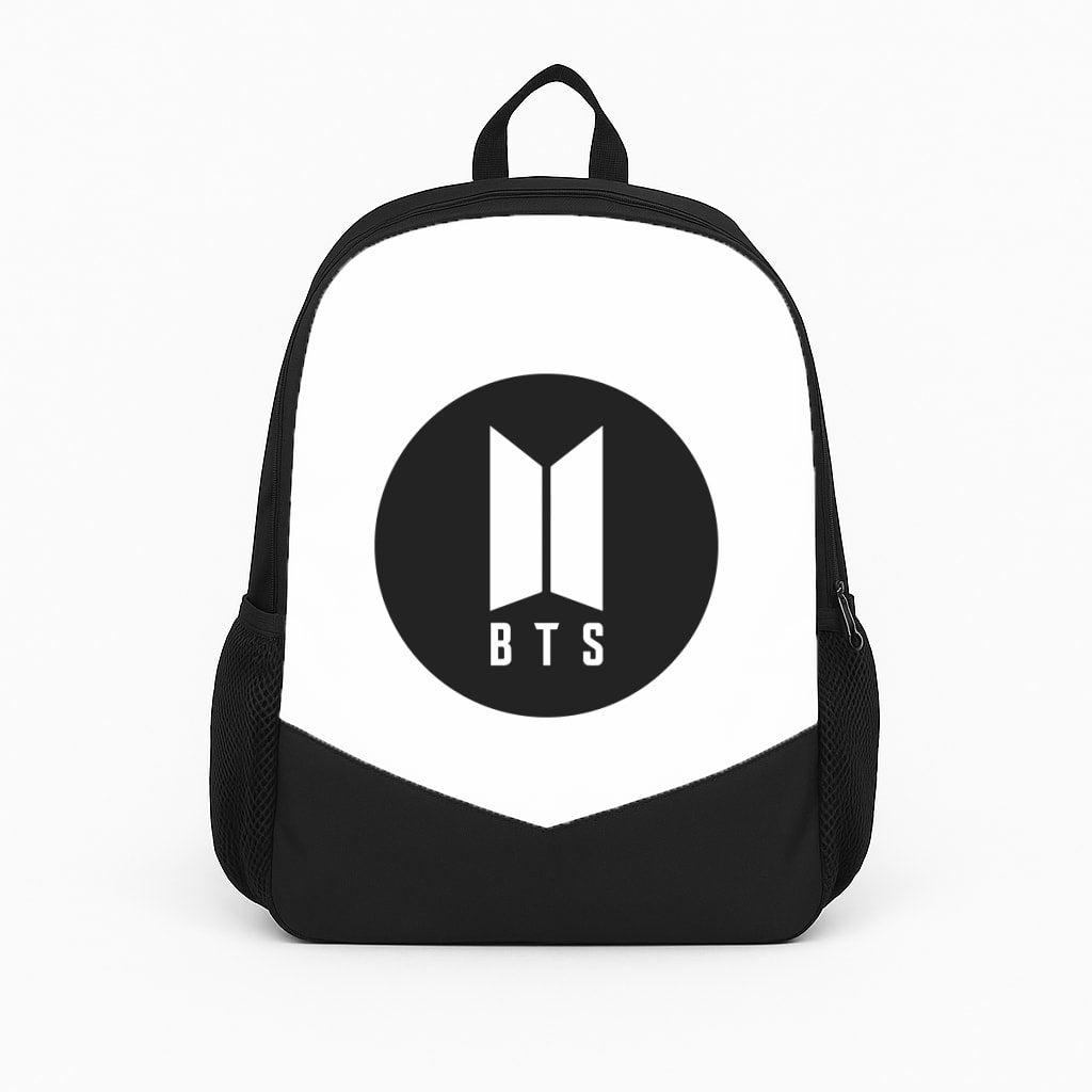 BTS logo Black - K Pop Backpack