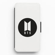 BTS logo Black - K Pop Flip / Wallet Phone Case 1