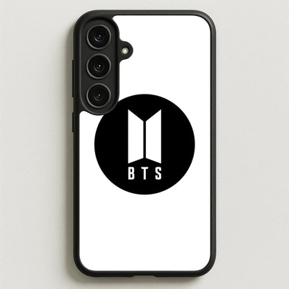 BTS logo Black - K Pop Phone Case for Galaxy S25FE