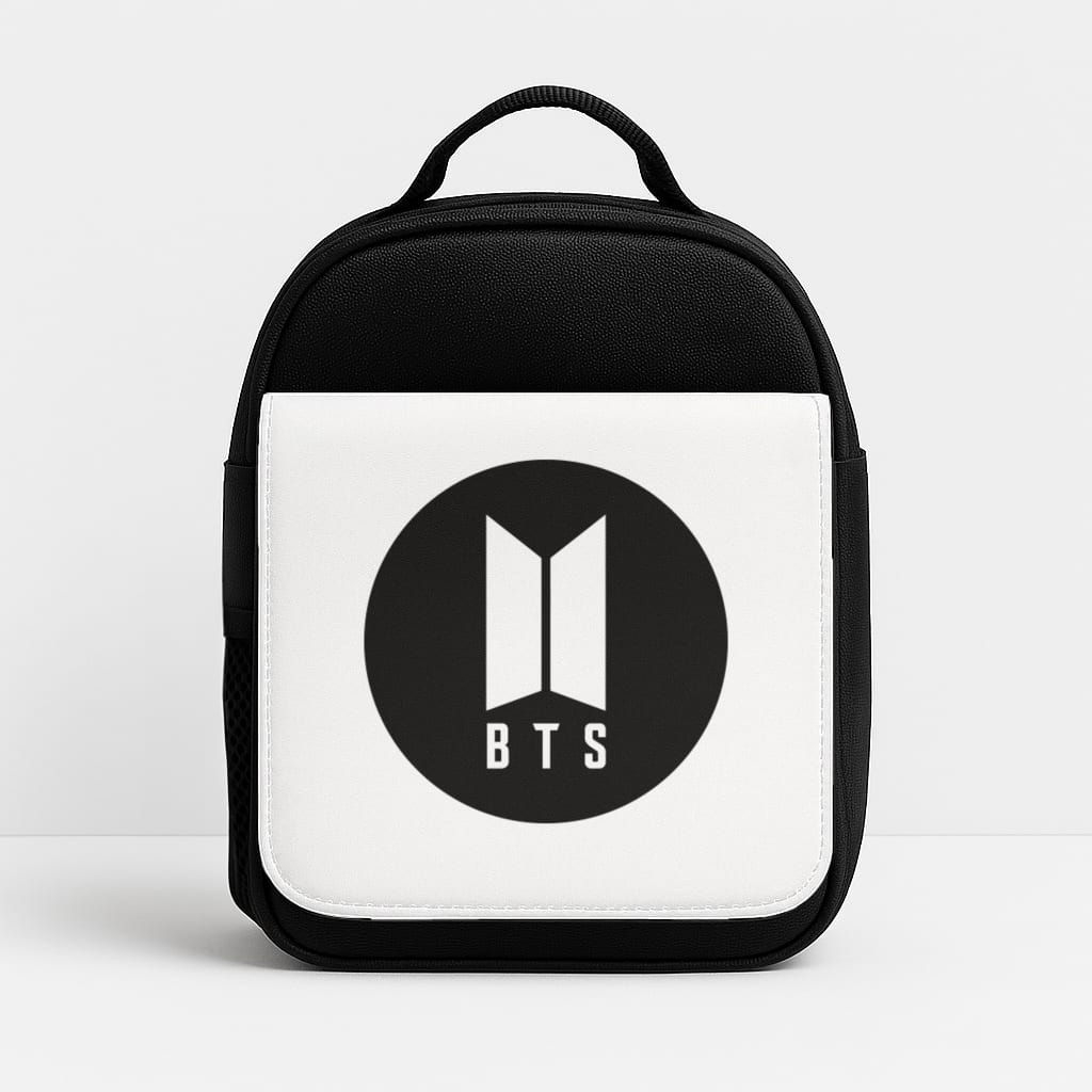 BTS logo Black - K Pop Lunchbox