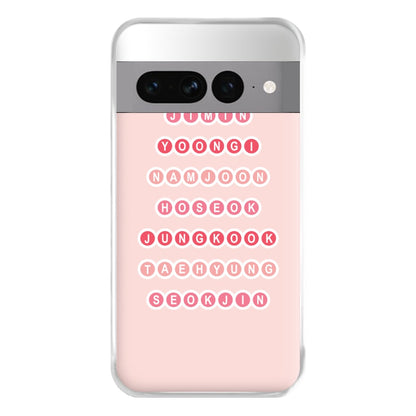 Members Of BTS - K Pop Phone Case for Google Pixel 7 Pro