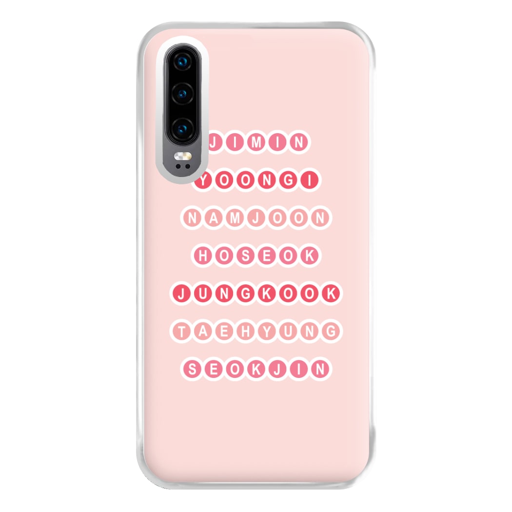 Members Of BTS - K Pop Phone Case for Huawei P30