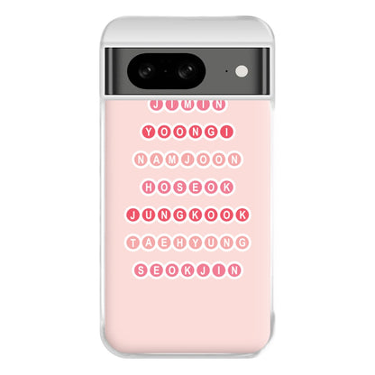 Members Of BTS - K Pop Phone Case for Google Pixel 8