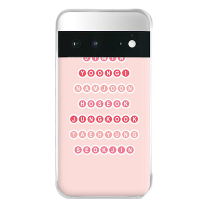 Members Of BTS - K Pop Phone Case for Google Pixel 6a