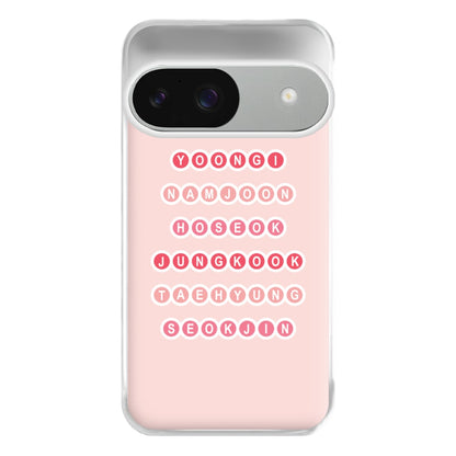 Members Of BTS - K Pop Phone Case for Google Pixel 9 / 9 Pro