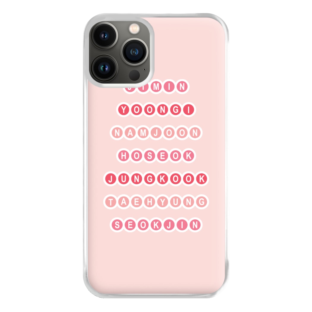 Members Of BTS - K Pop Phone Case for iPhone 11 Pro Max