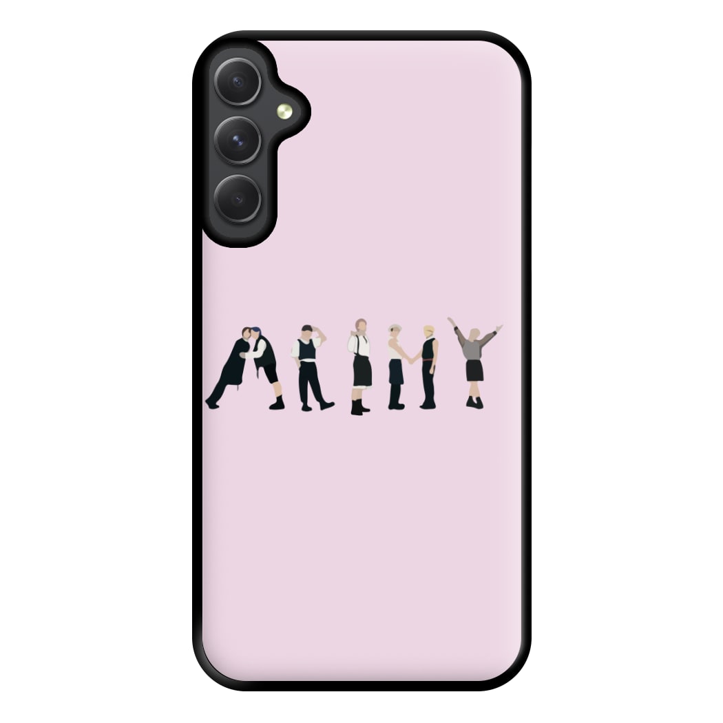 K-Pop Band Army Members Phone Case for Galaxy A34