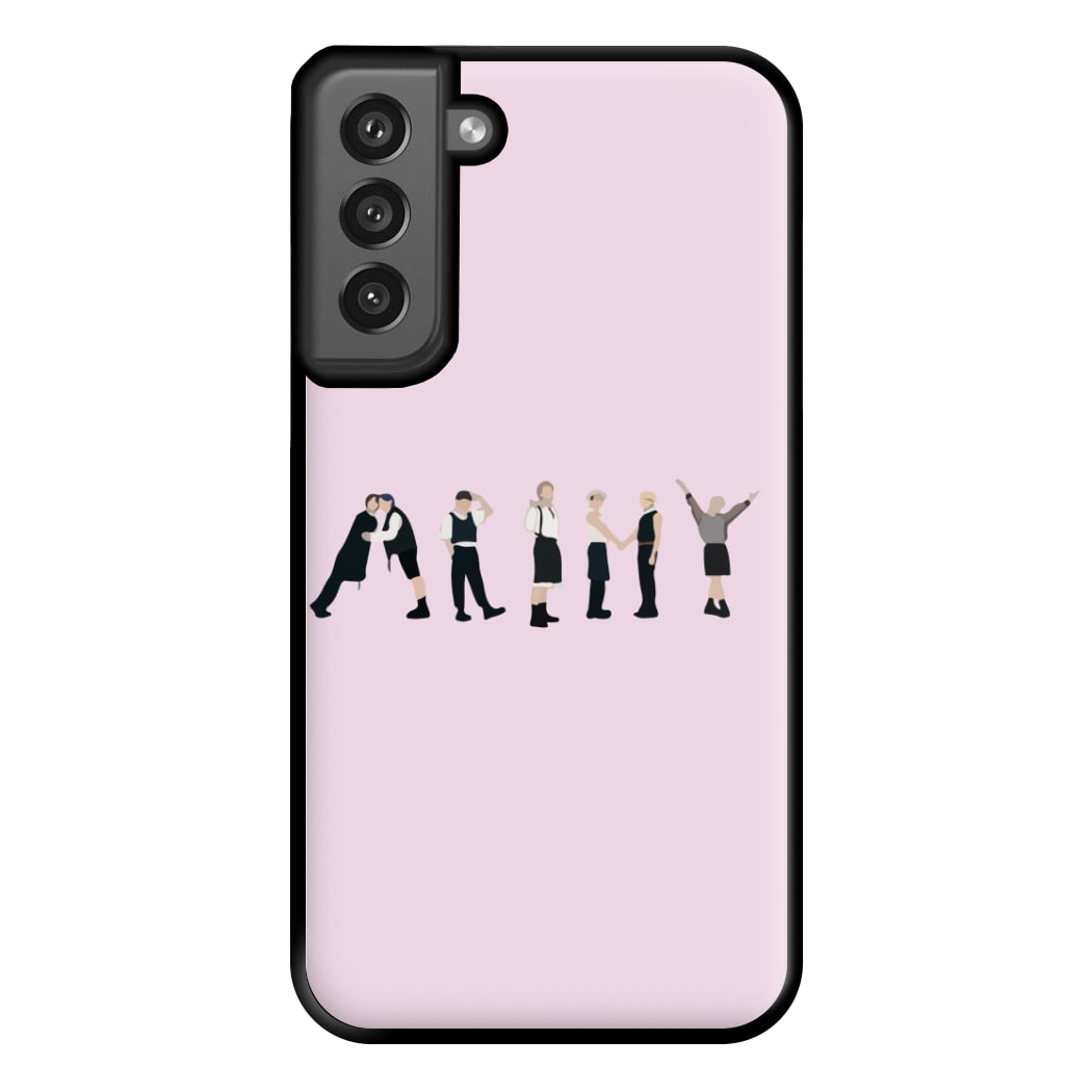 K-Pop Band Army Members Phone Case for Galaxy S21FE