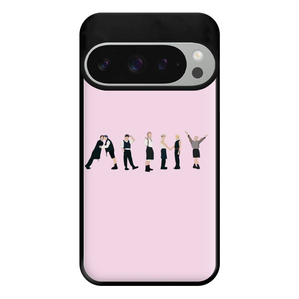 K-Pop Band Army Members Phone Case for Google Pixel 9 Pro XL