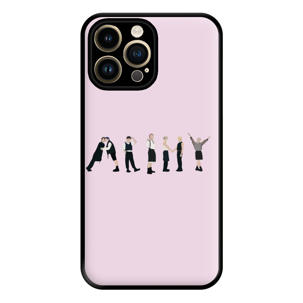 K-Pop Band Army Members Phone Case for iPhone 14 Pro Max