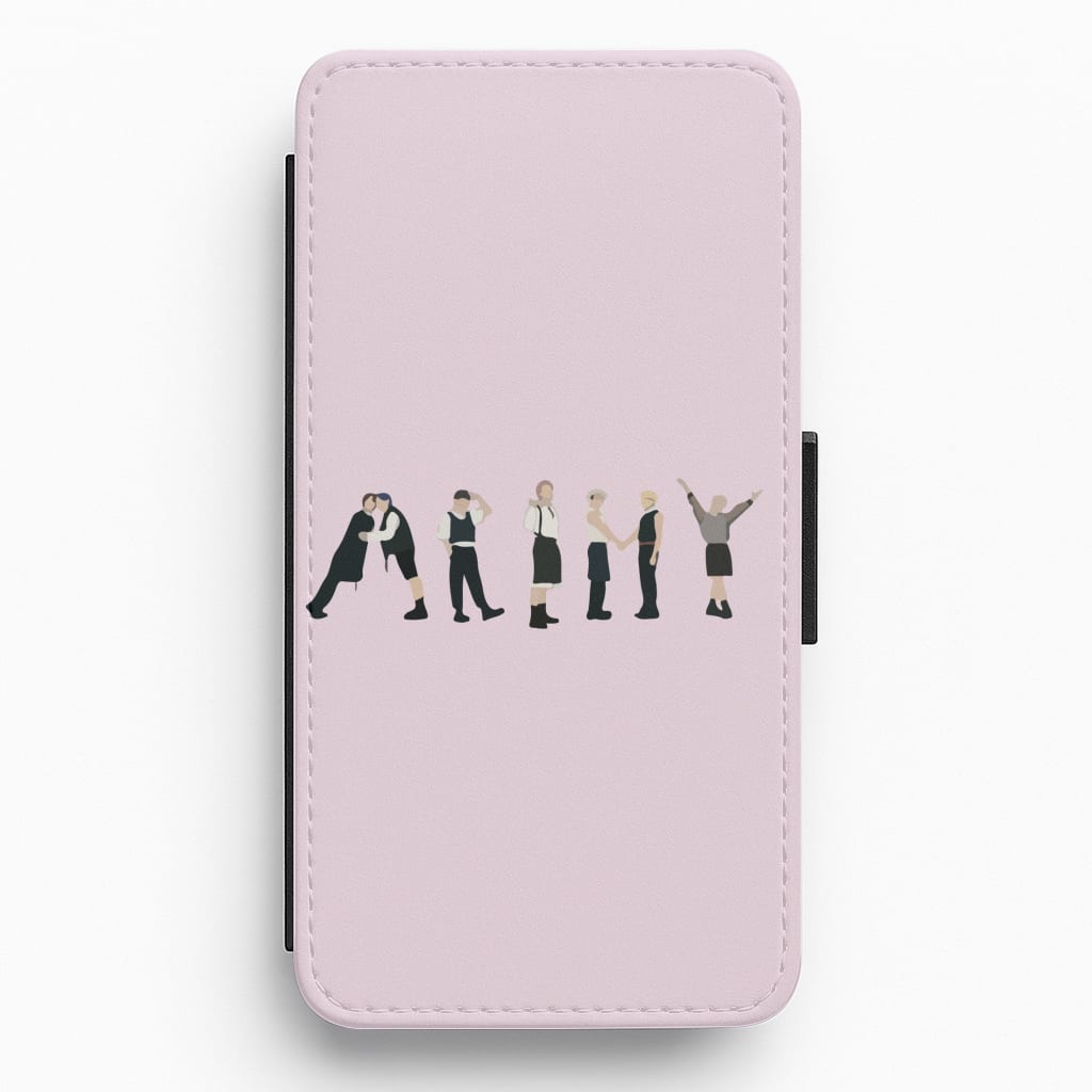 K-Pop Band Army Members Flip / Wallet Phone Case