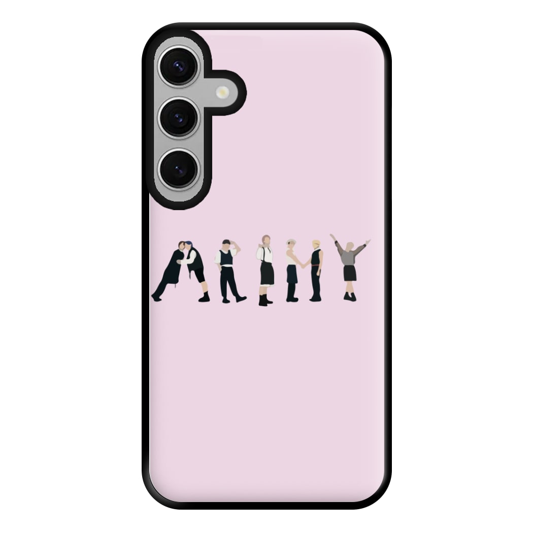 K-Pop Band Army Members Phone Case for Galaxy S24FE