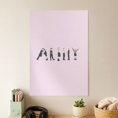 K-Pop Band Army Members Poster