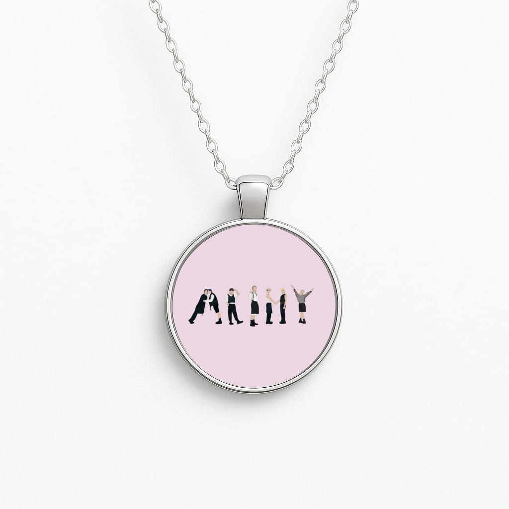 K-Pop Band Army Members Circle Necklace